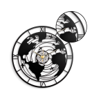 World Traveler Metal Wall Clock