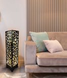 Floral Aura Metal Lamp