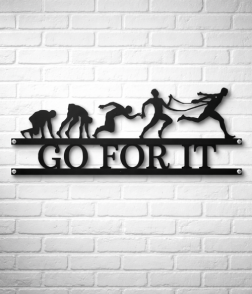 Rise &amp; Conquer – Athlete Evolution Wall Art