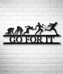 Rise &amp; Conquer – Athlete Evolution Wall Art