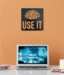 Use Your Mind – Metal Motivational Wall Art