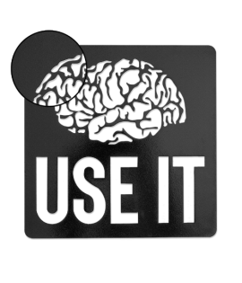 Use Your Mind – Metal Motivational Wall Art