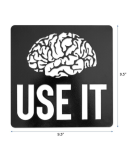 Use Your Mind – Metal Motivational Wall Art