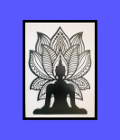 METSY Home Decor Meditation Buddha Mandala Metal Art | Wall Hanging Wall Arts for Home |Meditation Buddha Frames for Wall Modern Art | Made of Metal(1.2cm) | Scratch & Rust Resistant