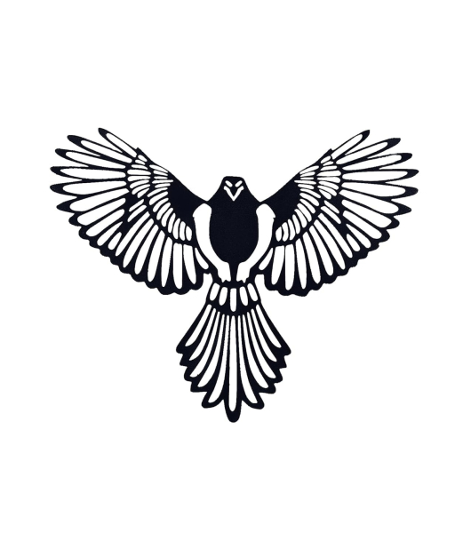 METSY Stunning Wall Decor, Graphical Bird Art Black Powder Coated Finish - Perfect for Living Room, Kid's Room, Bedroom, Hallway | Metal Wall Art | Wall Decor Items