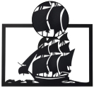 METSYSail Boat Wall Art,(62x44.5cm),Made of 1.2mm Metal Sheet, Crafted with Laser Cutting, Black Powder Coated, For Living room, Kid's Room, Bedroom, Hallway