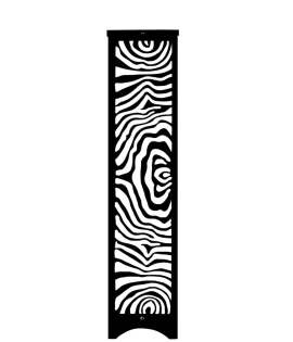 METSY Vertical Rectangular Metal Wall Art | Wall Decoration | Offices | Hallway | Metal Wall Art | Wall Hanging Decor | Made of Metal, Finely Crafted with Laser Cutting, Powder Coated