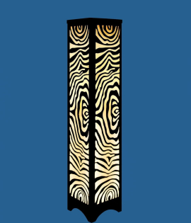 METSY Vertical Rectangular Metal Wall Art | Wall Decoration | Offices | Hallway | Metal Wall Art | Wall Hanging Decor | Made of Metal, Finely Crafted with Laser Cutting, Powder Coated