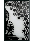 METSY Metal Buddha Wall Decor Art | Stylish Wall Decorative Items for Living room, Bed Roon Dining room &amp; Office | Wall Sculptures | Modern Wall Decorative Art &amp; Accessories | (63Cm *64 Cm)