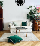 METSY Round Rope Design Wall Clock, Wall Watch, Wall Decor for Home Office Decor | Wall Clock for Hall Decor | Silent Quartz Decorative Wall (30.5Wx30.5H Centimeter)