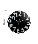METSY Round Rope Design Wall Clock, Wall Watch, Wall Decor for Home Office Decor | Wall Clock for Hall Decor | Silent Quartz Decorative Wall (30.5Wx30.5H Centimeter)