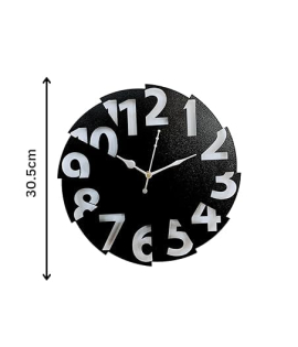 METSY Round Rope Design Wall Clock, Wall Watch, Wall Decor for Home Office Decor | Wall Clock for Hall Decor | Silent Quartz Decorative Wall (30.5Wx30.5H Centimeter)