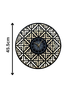 METSY Round Rope Design Wall Clock, Wall Watch, Wall Decor for Home Office Decor and Gifts | Wall Clock for Home Hall Living Bedroom | (45.5Hx45.5W Centimeter)