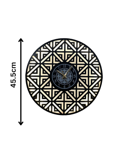 METSY Round Rope Design Wall Clock, Wall Watch, Wall Decor for Home Office Decor and Gifts | Wall Clock for Home Hall Living Bedroom | (45.5Hx45.5W Centimeter)