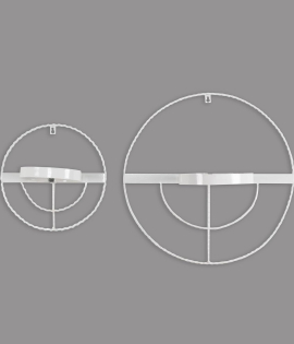 METSY Round Shaped Designer Mounted Wall Planter pots Hallway/Offices/Home/Foyer/Balcony/Indoor Plant Stands