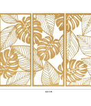 METSY Metal Leaf Panel Wall Art Decor Golden in Rectangular Shape for Home/Bedroom/Office/Hallways etc | Metal Wall Art | Wall Decor Items