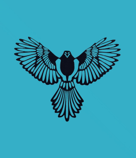 METSY Laser Cut Metal Wall Art | Metal Wall Hanging | Eagle Wall Decor |36cmx26cm Thickness Mild Steel Material with Black Powder Coating