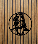 METSY Lord Hanuman Metal Wall Decor for Temple, Pooja Room, Living Room & Office | Wall Sculptures | Wall Hanging Art | Modern Wall Decorative Art Accessories.(46 * 46 Cm)