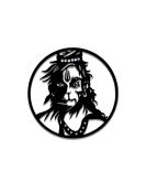 METSY Lord Hanuman Metal Wall Decor for Temple, Pooja Room, Living Room & Office | Wall Sculptures | Wall Hanging Art | Modern Wall Decorative Art Accessories.(46 * 46 Cm)