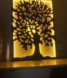 METSY Metal Tree Wall Art (86.5x60 cm) Black & Golden for Home/Bedroom/Office/Hallways etc | Metal Wall Art | Wall Decor Items With Natural Theam