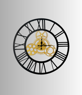 METSY Metal Wall Clock for Living Room Stylish Latest Modern Unique Analog Wall Clock for Drawing Room, Bedroom, Hall, Kitchen Modern Wall Watch for Office Room Décor (51 cm)