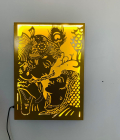 METSY Radha Krishna Led Wall Decor | Radha krishna Wall decor | Metal Krishna Wall Hanging Home Decor Radha Krishna Modern Metal Wall Art Hanging for Home Office Living Room Decoration