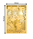 METSY Radha Krishna Led Wall Decor | Radha krishna Wall decor | Metal Krishna Wall Hanging Home Decor Radha Krishna Modern Metal Wall Art Hanging for Home Office Living Room Decoration