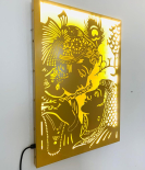 METSY Radha Krishna Led Wall Decor | Radha krishna Wall decor | Metal Krishna Wall Hanging Home Decor Radha Krishna Modern Metal Wall Art Hanging for Home Office Living Room Decoration