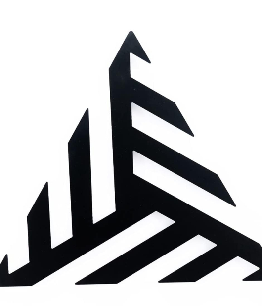 METSY Prism Metal Wall Art | Décor for Corridor | Wall Decoration | Offices | Hallway | Metal Wall Art | Wall Hanging Decor | Made of Metal, Finely Crafted with Laser Cutting, Powder Coated