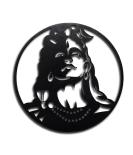 METSY Metal Shankar Ji Wall Decor Art with LED light|Stylish Wall Decorative Items for Living room, Bed Roon Dining room & Office | Wall Sculptures | Modern Wall Decorative Art (46Cm * 46Cm)