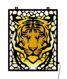 Metsy Metal Tiger Face Wall Hanging | Exquisite Handcrafted Home Decor for a Unique Touch | Durable and Stylish Tiger Wall Art Perfect for Living Room, Bedroom, or Office