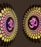 METSY Metal Wall Om Design Wall Hanging Mandala Art, Om Showpiece For Home Entrance, Om Design Wooden Religious Wall Hanging for wall Decoration