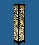 METSY Vertical Rectangular Metal Wall Art | Wall Decoration | Offices | Hallway | Metal Wall Art | Wall Hanging Decor | Made of Metal, Finely Crafted with Laser Cutting, Powder Coated