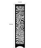 METSY Vertical Rectangular Metal Wall Art | Wall Decoration | Offices | Hallway | Metal Wall Art | Wall Hanging Decor | Made of Metal, Finely Crafted with Laser Cutting, Powder Coated