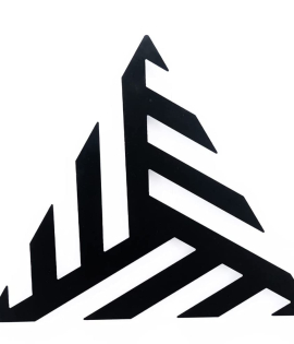 METSY Prism Metal Wall Art | Décor for Corridor | Wall Decoration | Offices | Hallway | Metal Wall Art | Wall Hanging Decor | Made of Metal, Finely Crafted with Laser Cutting, Powder Coated