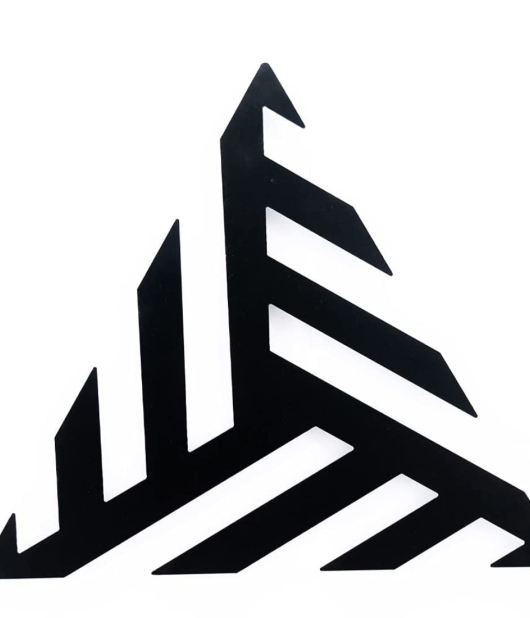 METSY Prism Metal Wall Art | Décor for Corridor | Wall Decoration | Offices | Hallway | Metal Wall Art | Wall Hanging Decor | Made of Metal, Finely Crafted with Laser Cutting, Powder Coated