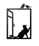 METSYLaser Cut Mischievous Cat