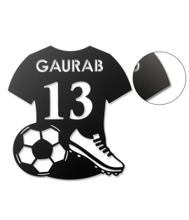 METSY Soccer Jersey Laser CutPowder Coated Black Round Neck t-Shirts Solid Round Neck Half Sleeve Mens