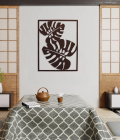 METSYLaser Cut Monstera Leaves(795x615) mmBrownSuitable for Living, Bedroom, Dining Room, Hallway