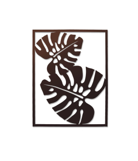 METSYLaser Cut Monstera Leaves(795x615) mmBrownSuitable for Living, Bedroom, Dining Room, Hallway