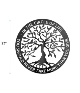METSYCircle Of Life Dia. 58.5cm Metal Sheet of 1.2mmPowder Coated