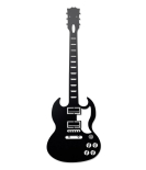 METSYMetal Guitar Wall hanger for Music lovers/(350x1050mm)/Precise Laser Cutting of 1.2mm MS sheet/Black Powder Coated