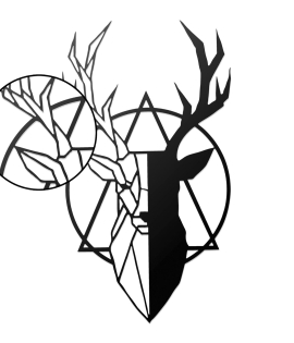 METSY Metal Deer Wall Art | Deer Head Wall Sulpture | Wildlife Metal Wall Hanging | Modern Deer Head Wall Mount | Size - 71 x 40 cm