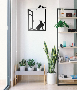 METSY METSYLaser Cut Mischievous Cat