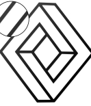 METSYHome Decor Geometric Diamond Shape Metal Art,(84x48 cm),Made of Metal, Crafted with Laser Cutting, Black Powder Coated, For Living room, Kid's Room, Bedroom, Hallway