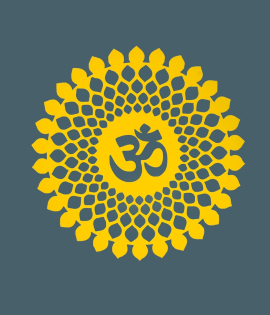 METSY Stylish Metal Yellow Om Religious Symbol 3D Acrylic Wall Hanging Decor Items (60cmx60cm) For Temple/Room/Living Room/Bedroom/Office/Home | Metal Wall Art | Wall Decor Sculpture