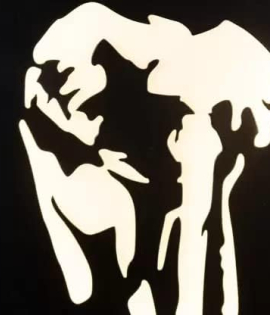 METSY wall decoration for homes (18 inch X 18 inch, Black)