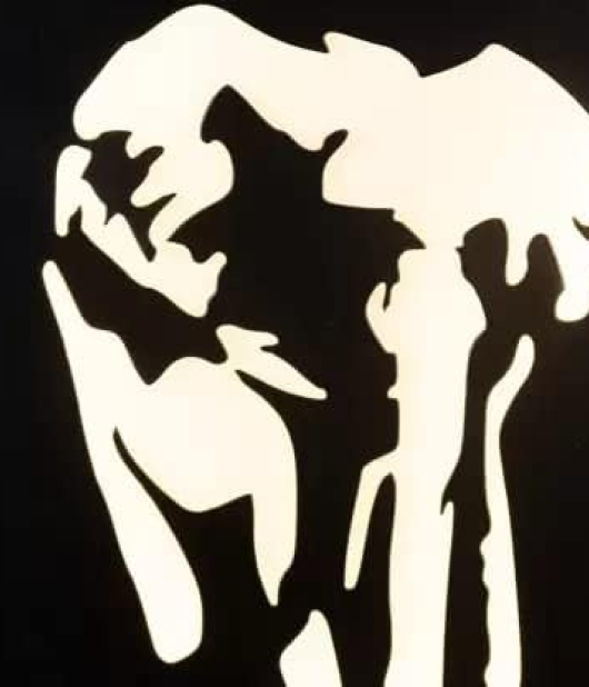 METSY wall decoration for homes (18 inch X 18 inch, Black)