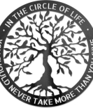 METSY Circle Of LIfe (23 inch X 23 inch, Black)