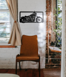 METSY Metal Bike Wall Art | Lover Gifts | Wall Decor | Home Decoration Hangings | (216 m X 420 m, Black)